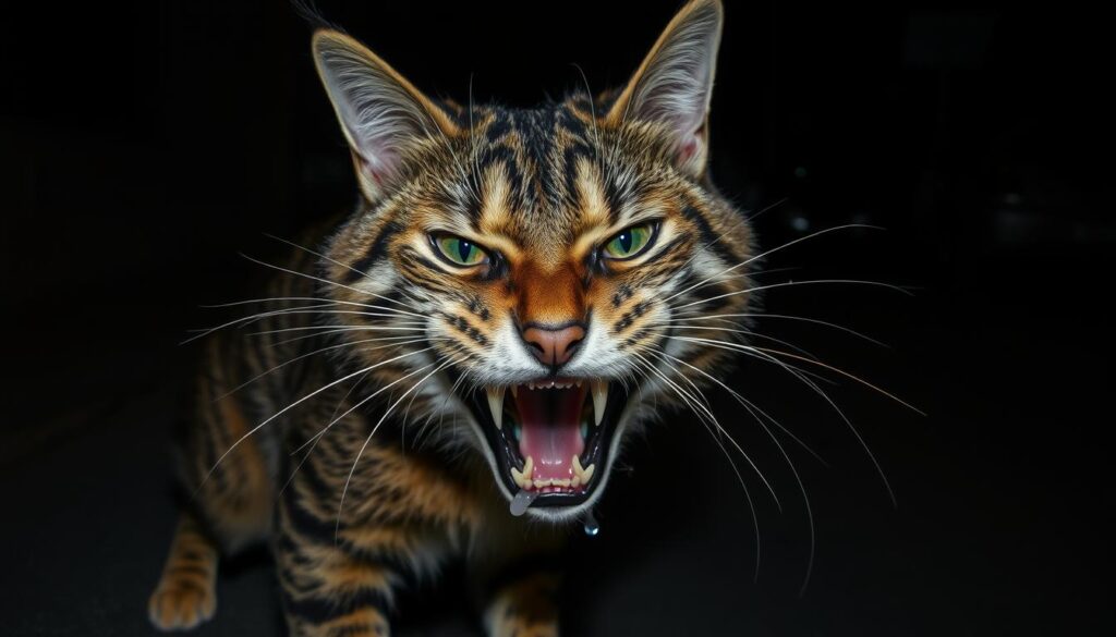 Rabid Cat Aggression