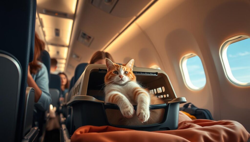 cat behavior on planes