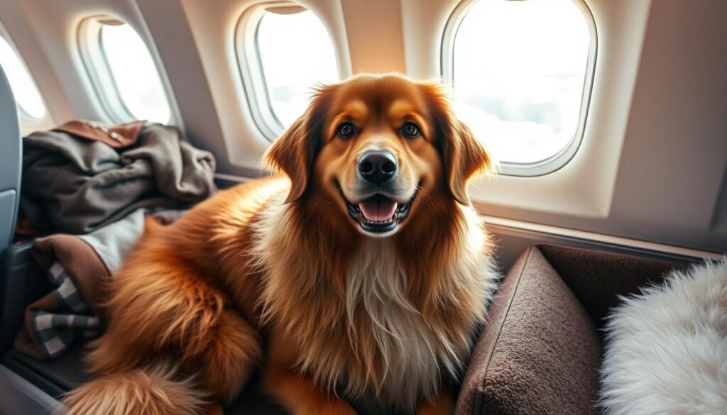 how to fly with a large dog