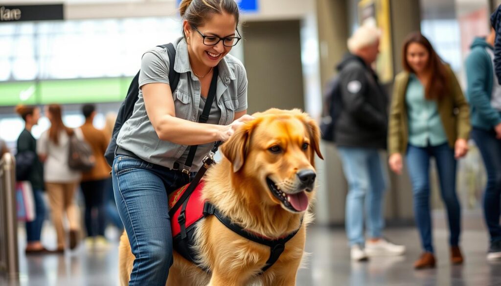 service dog handler